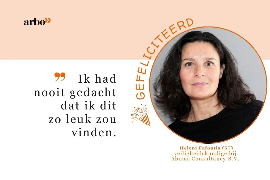 Arbo feliciteert: Heleni Fafoutis